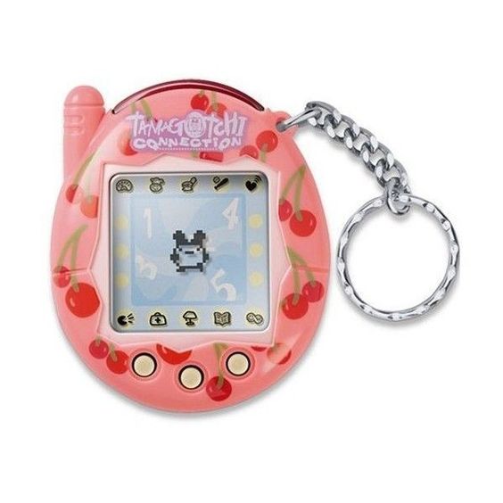 a pink with cherries tamagotchi connection